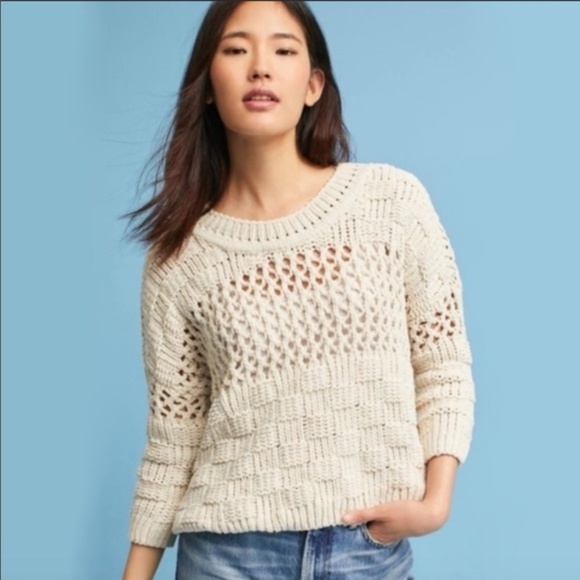 Anthropologie Sweaters - Anthropologie Moth Chunky Knit Sweater Size Medium